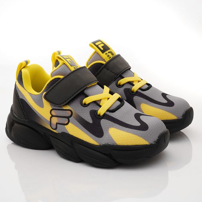 FILA - FILA電燈運動鞋-2-J824X-091黑(中小童段)-運動鞋-黑