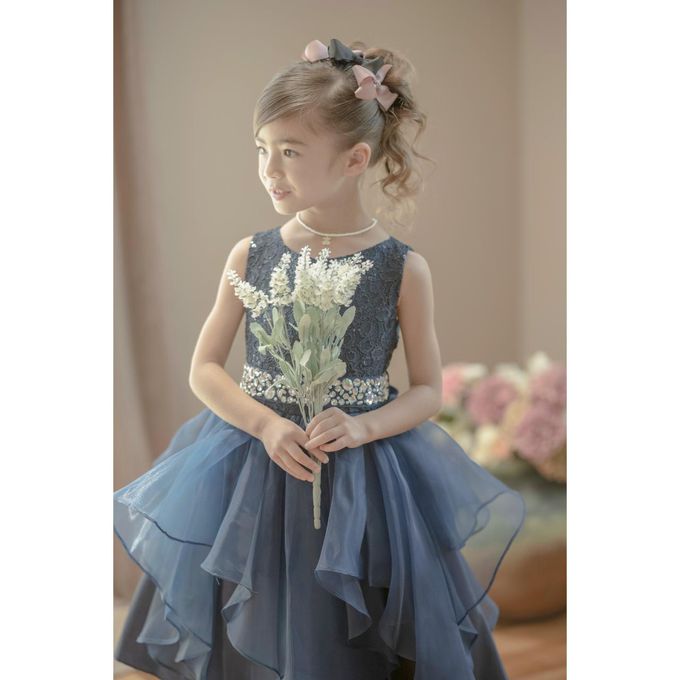 日本 Catherine Cottage - 浪漫蝴蝶結三種配色髮夾(6入組)-灰x紫羅蘭x水藍