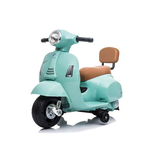 義大利Vespa - 迷你電動玩具車靠背款-綠