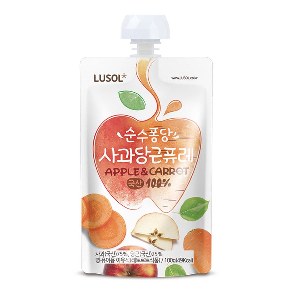 韓國 LUSOL - 水果泥(4m+) (胡蘿蔔蘋果)-100ml