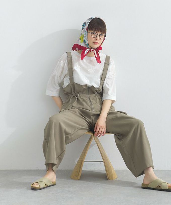 日本 Lupilien - 柔軟可愛抽繩束腰工裝風吊帶褲-海軍藍