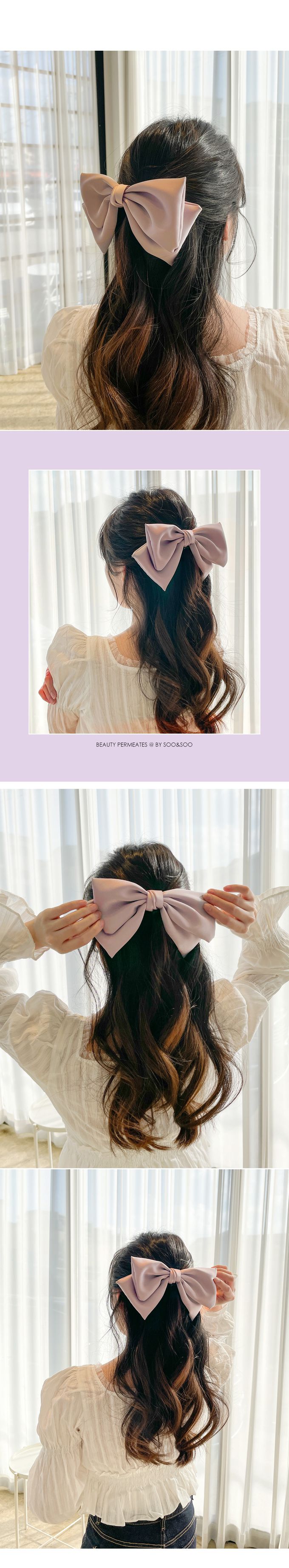 韓國 Soo&Soo - 手工製雙層蝴蝶夾卡扣式髮夾-氣質黑