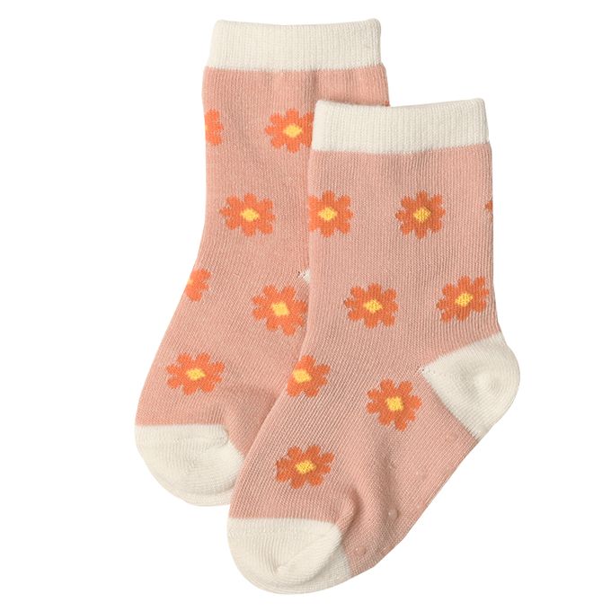 akachan honpo - 中筒襪5雙組-小花 (9~14cm)