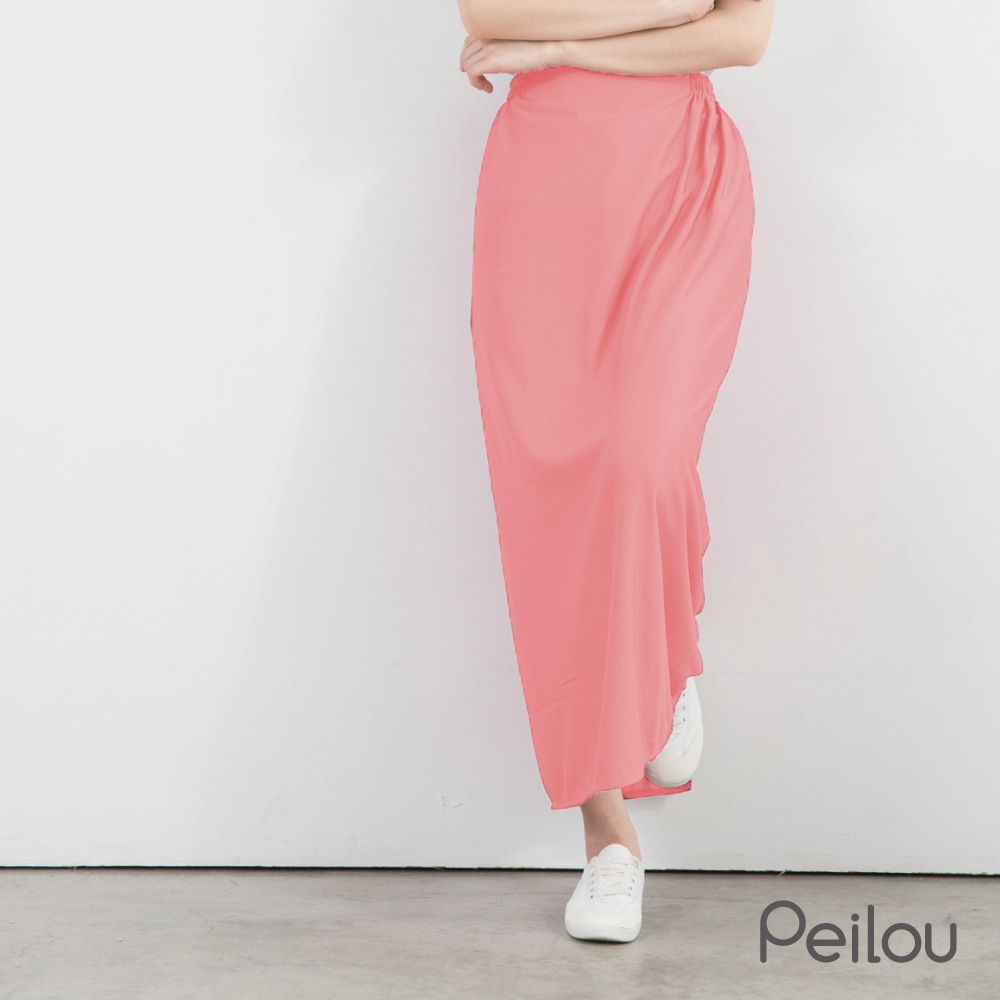 3M防曬遮陽裙-素色-橘粉 (FREE SIZE)