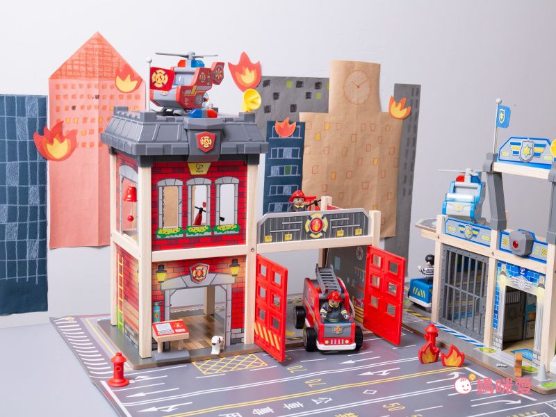 高達30種配件＆機關！【德國 Hape】木製軌道組