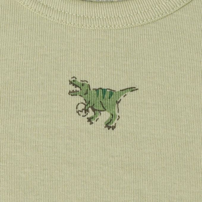 akachan honpo - ah短袖圓領上衣2件組-穿衣練習-綠色