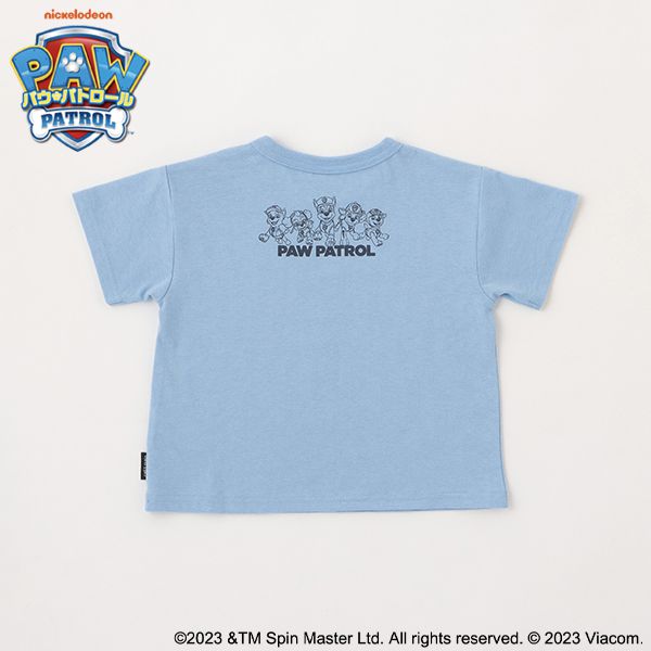 日本 petit main - 汪汪隊聯名 印花短袖上衣-毛毛-卡其