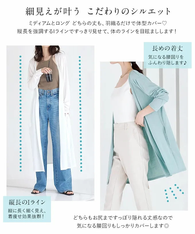 日本 Kobe Lettuce - 接觸冷感 抗UV薄款防曬開襟外套-白