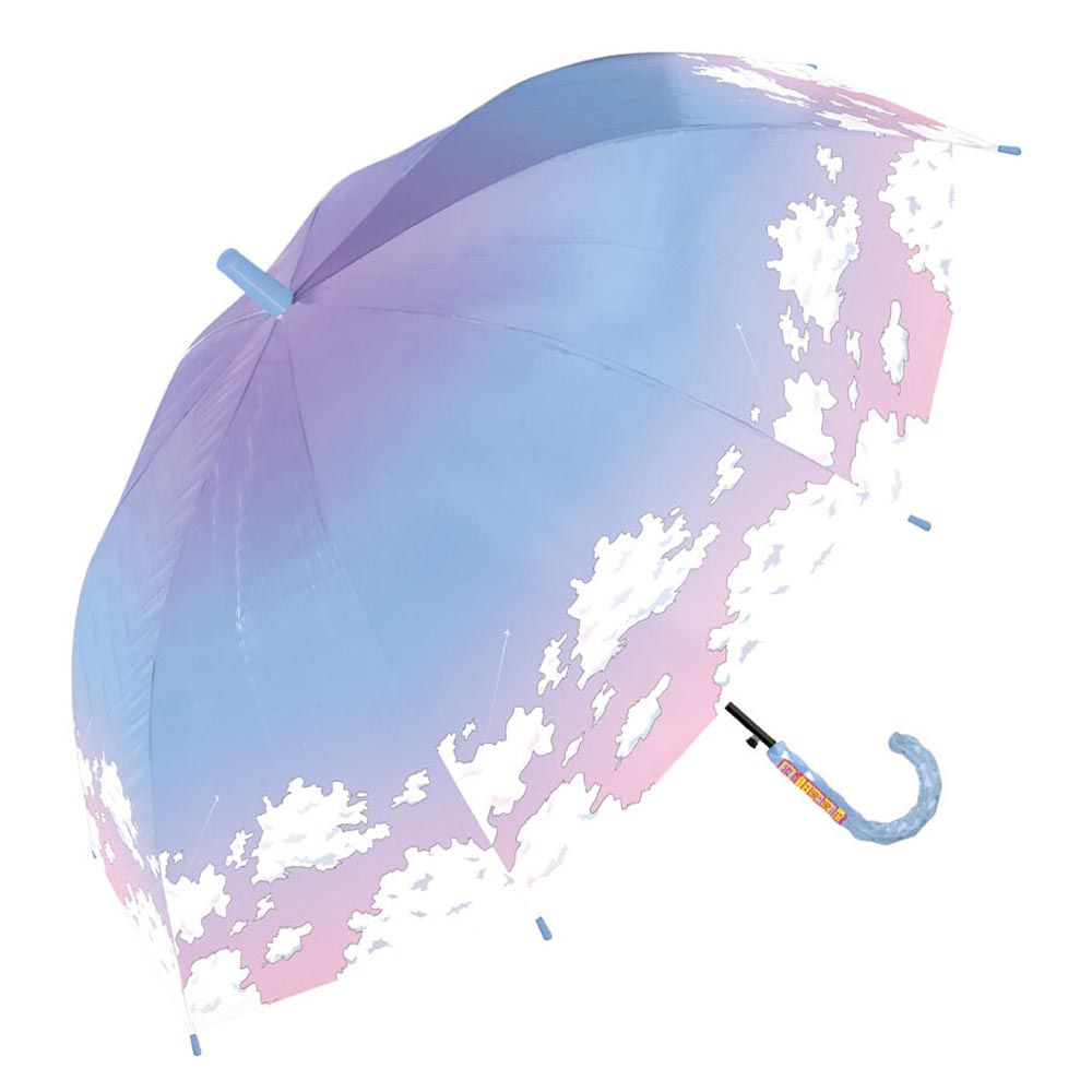 日本中谷 - 抗UV 99%遮光晴雨兩用兒童直傘-雲朵-晚霞粉 (55cm(身高130cm以上))