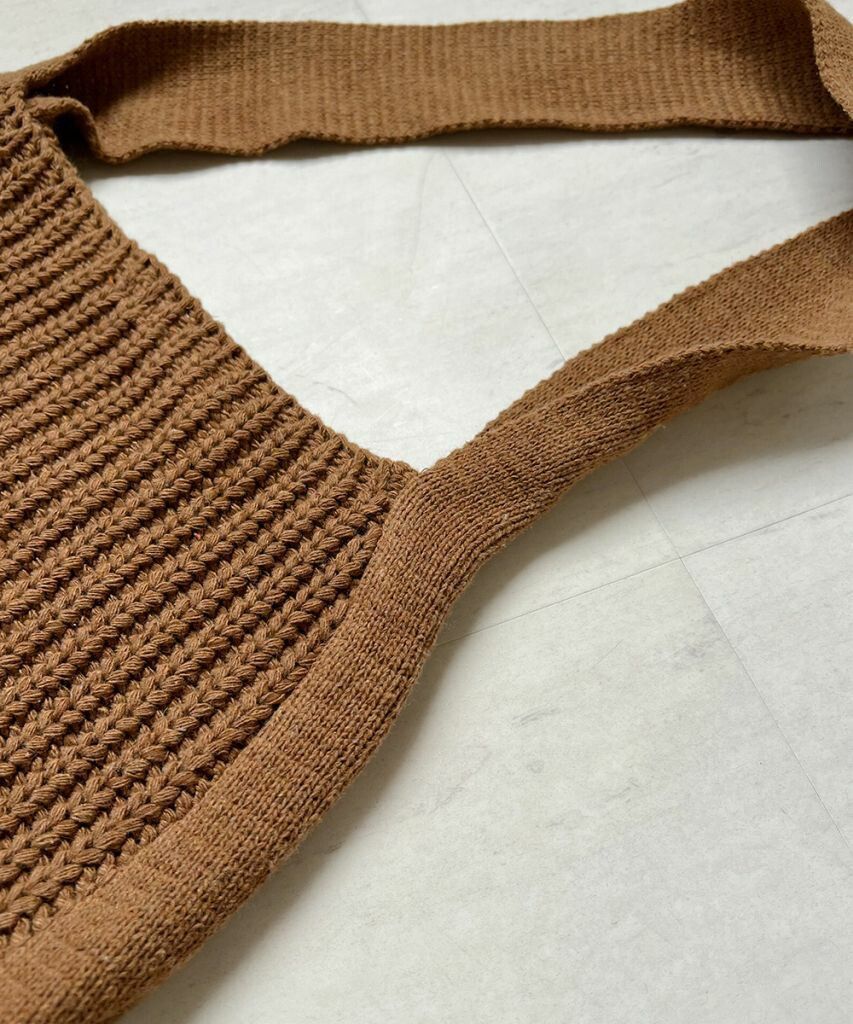 日本 Bou Jeloud - 針織肩背包-米