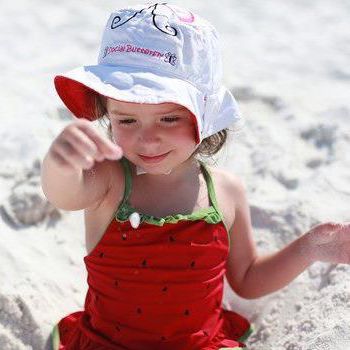 加拿大 flapjackkids - 雙面防曬漁夫帽-花蝴蝶/瓢蟲