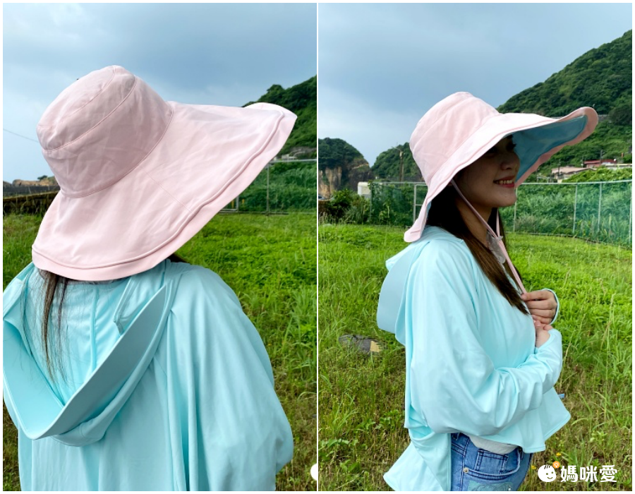 抗UV大帽沿防曬遮陽帽-氣質灰