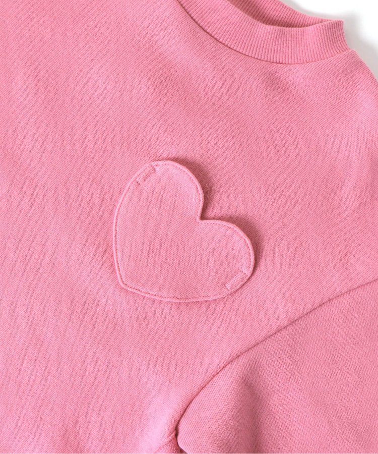 日本 apres les cours - [好評新色]圓領百搭裏毛長袖上衣-彩色愛心-象牙