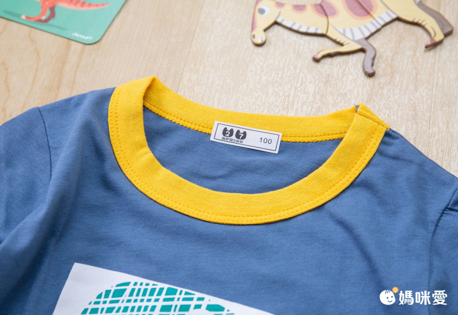 短袖棉T-童趣恐龍塗鴉-紅色