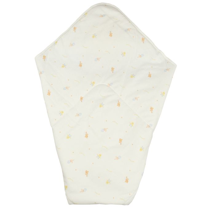 akachan honpo - 正方形包巾-動物-米白色 (80×80cm)