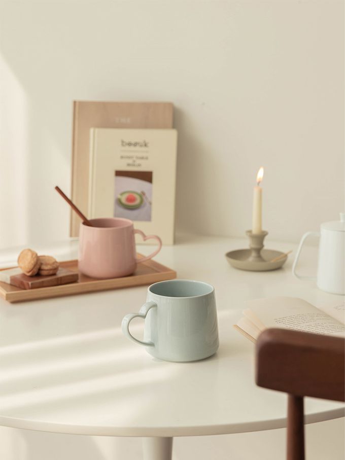 韓國 SSUEIM - 極簡ins爆款幸福愛心款情侶對杯組