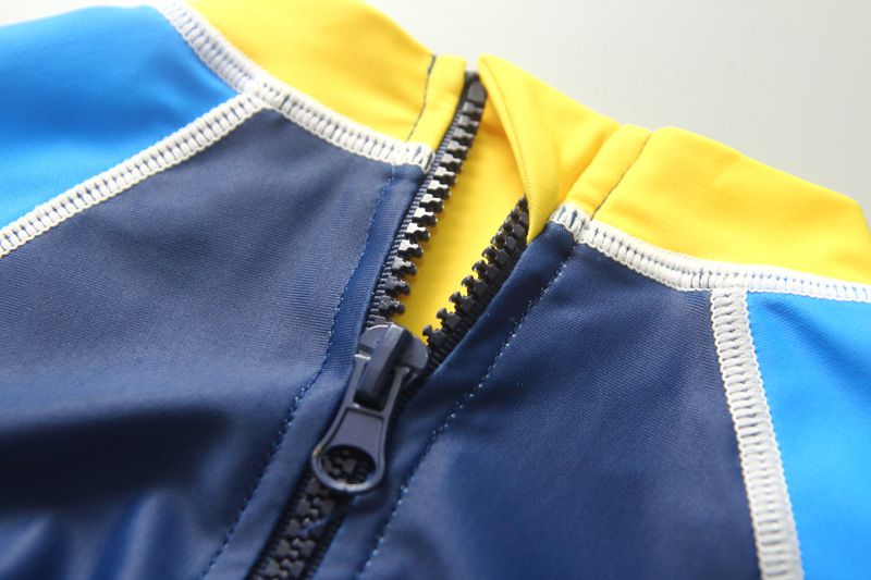 男寶防曬長袖泳裝套裝(附帽子)-太空旅行-藍色