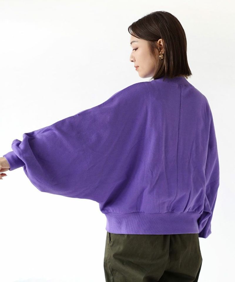 日本 zootie - 純棉落肩寬鬆飛鼠袖上衣-黑