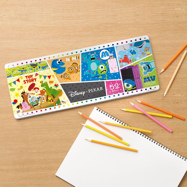 日本進口 - 【SEGA】日版 Disney迪士尼 景品 迪士尼皮克斯色鉛筆 52色