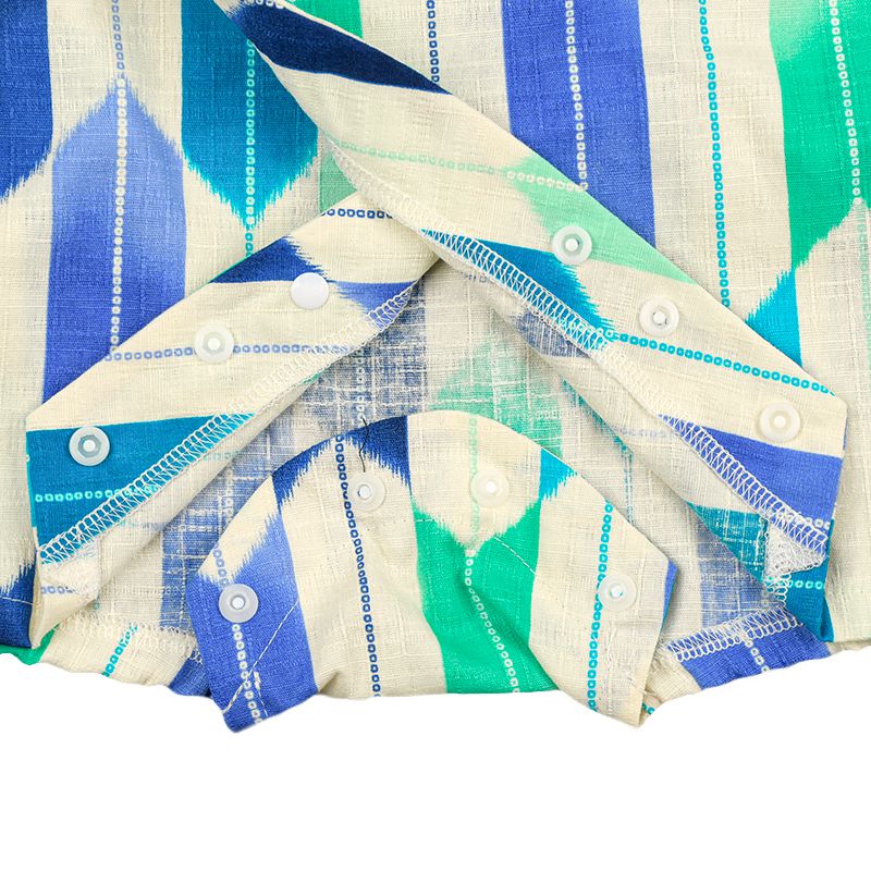 akachan honpo - 甚平包屁衣-箭羽紋-深藍色