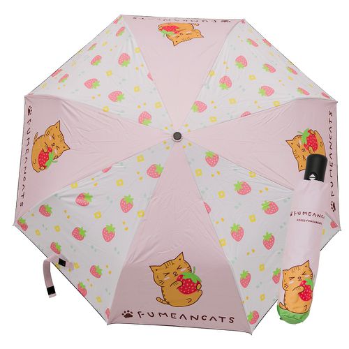收納王妃 - 黃阿瑪的後宮生活【草莓招弟】雨傘 自動傘 折疊傘 自動折疊傘 遮陽傘 晴雨傘