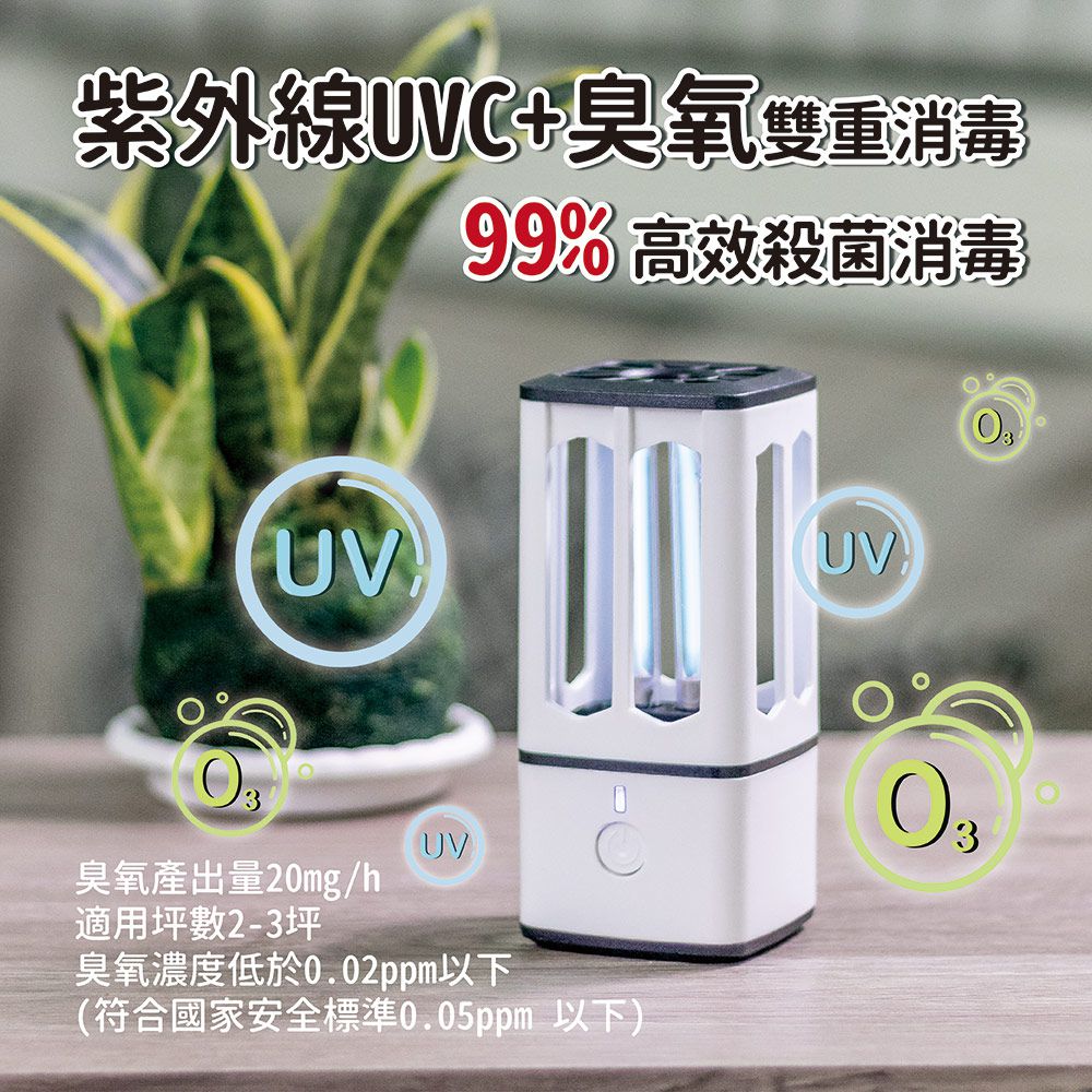 衣櫃、鞋櫃、車用！PURECLEAN  USB紫外線殺菌燈