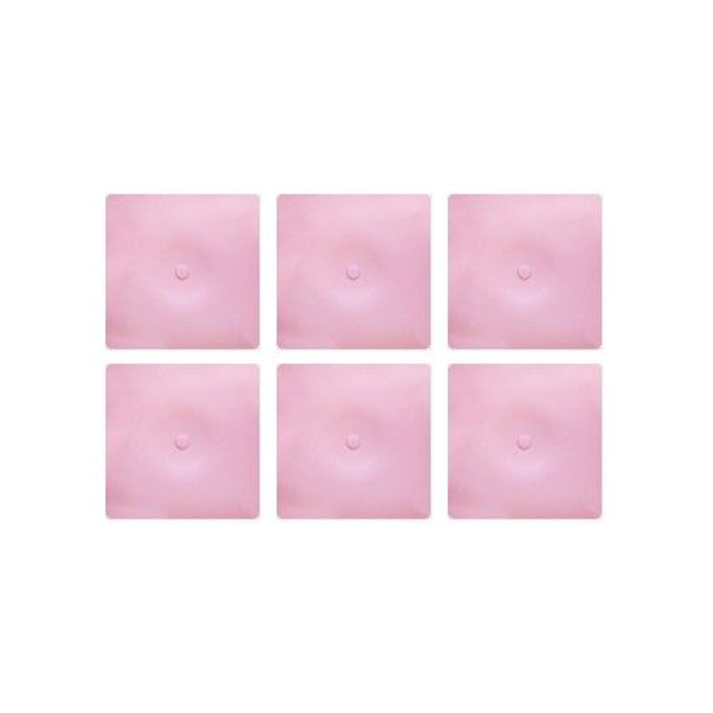 韓國 aguard - Wall 無毒防撞壁貼-粉紅色-6入