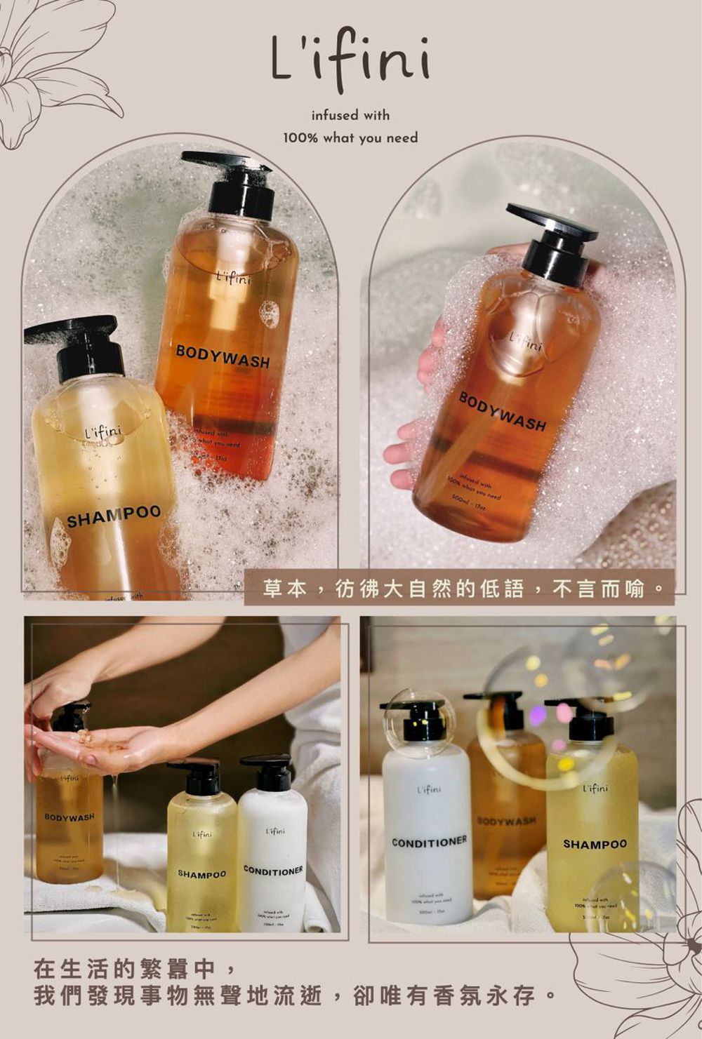 氨基酸美白保濕沐浴露-500ML