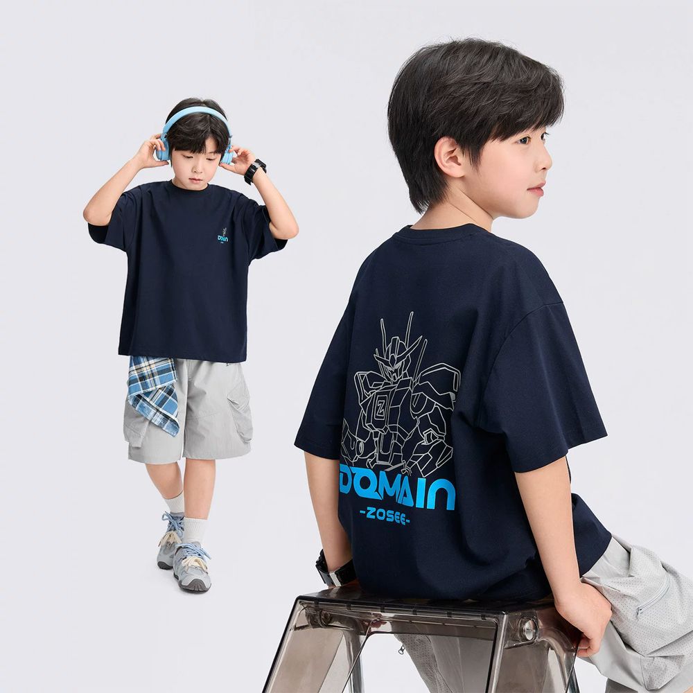 -3℃瞬間涼感短袖T-機器人-藏青