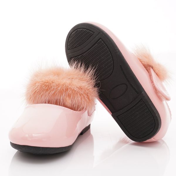 PV日式私藏 - 專櫃童鞋-氣質毛毛公主鞋款(寶寶段)-粉