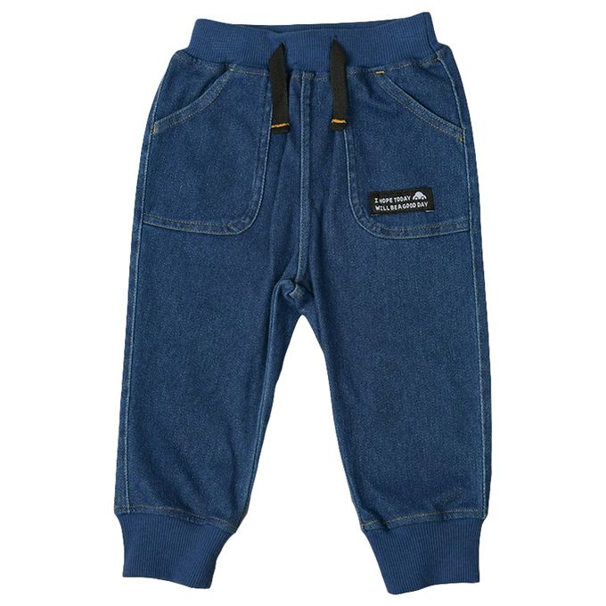 akachan honpo - 10分束口褲-深藍色