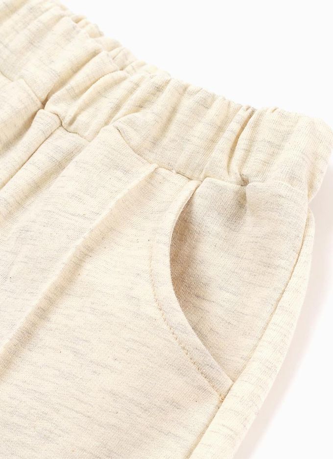 韓國 OZKIZ - 微笑STAR圓領長袖套裝-粉紫