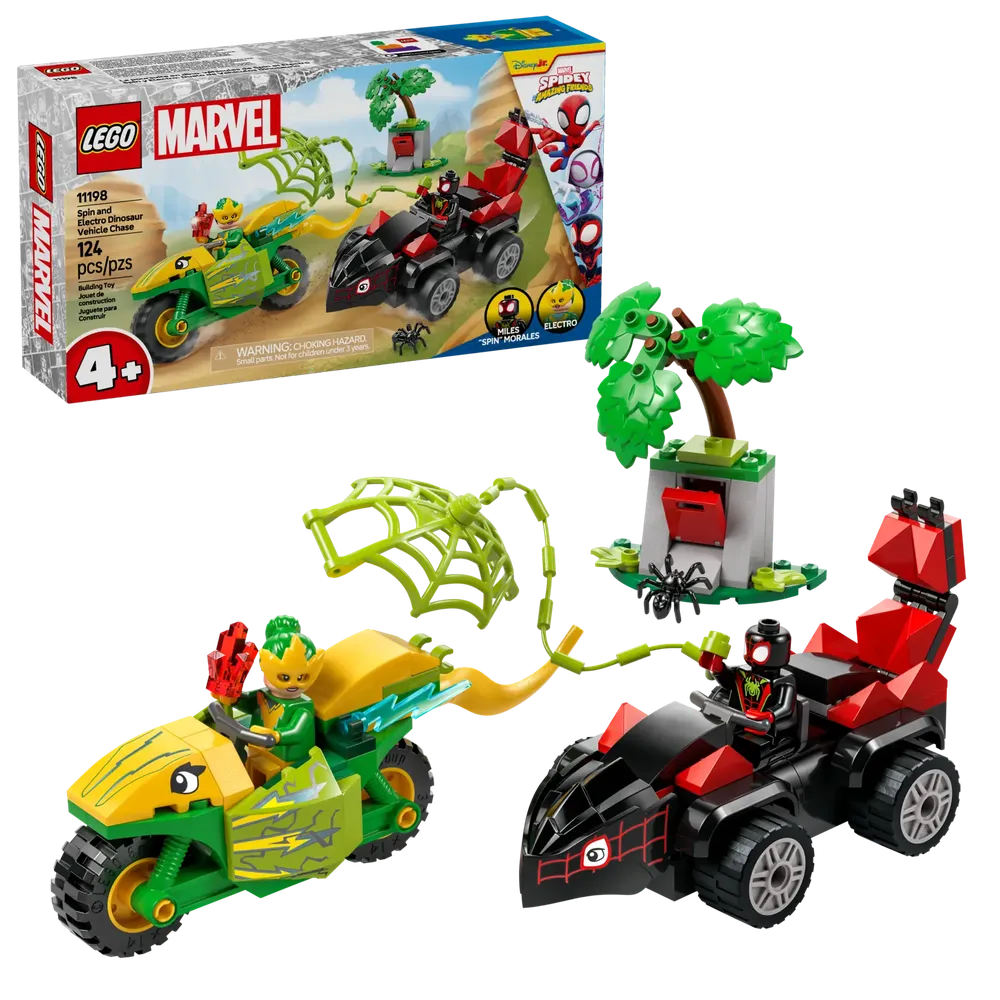 LEGO 11198 邁爾斯&電光女 恐龍摩托車追逐 Spin and Electro Dinosaur Vehicle Chase