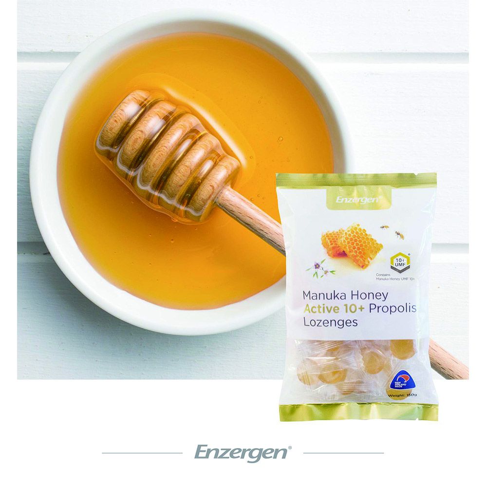 [紐西蘭] Enzergen® - 麥蘆卡蜂蜜蜂膠潤喉糖-150g