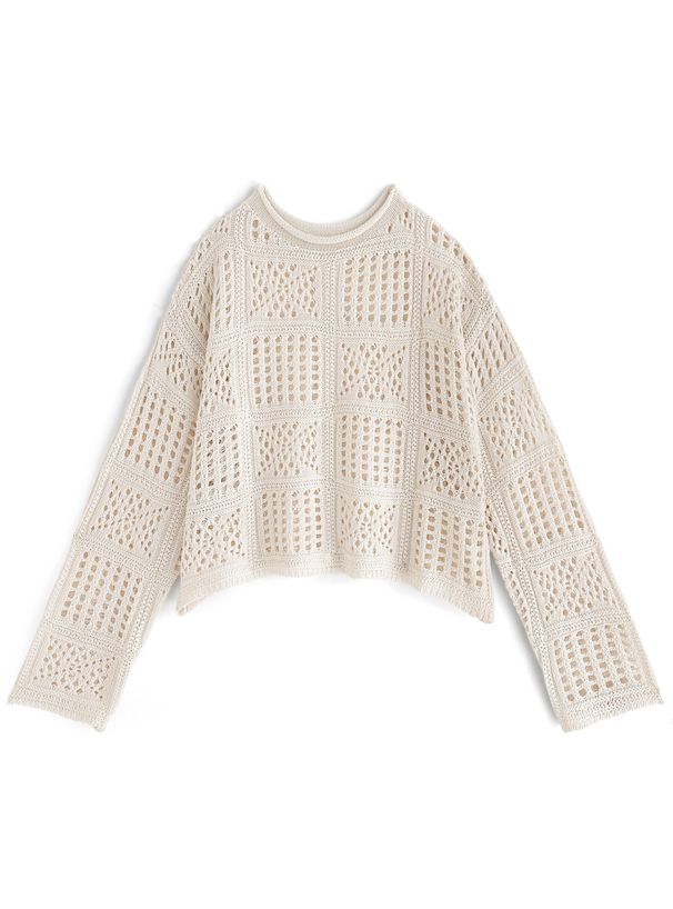 日本 GRL - 春日輕盈雕花鉤針上衣/罩衫 (F)