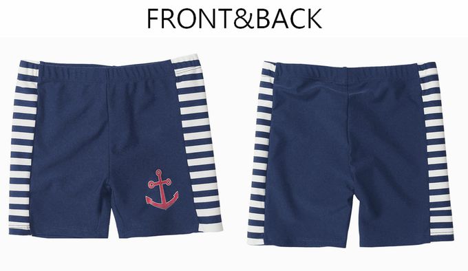 德國Playshoes - 抗UV防曬男童泳褲-海軍風