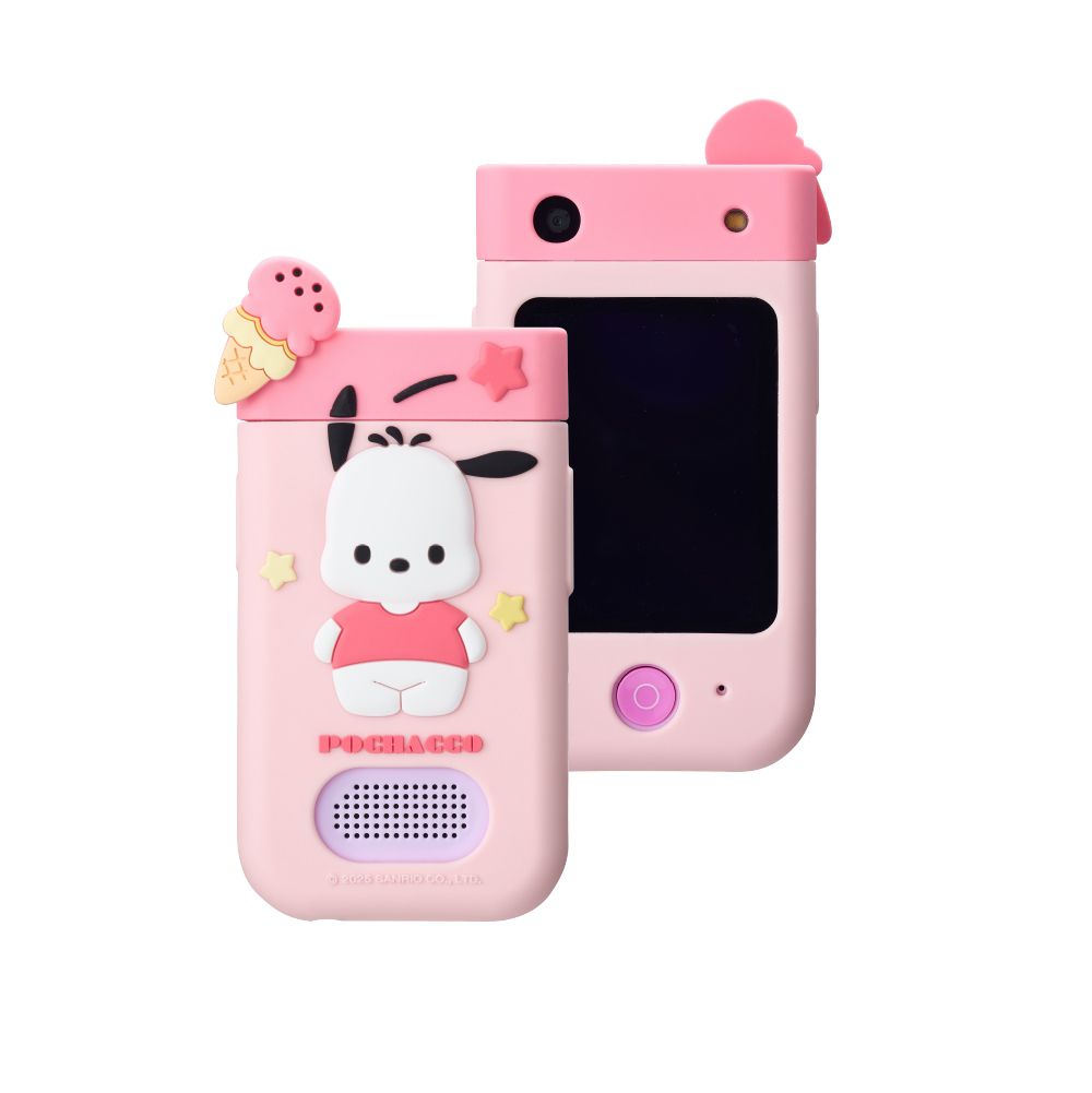 三麗鷗手機型兒童相機-帕恰狗(活力粉)