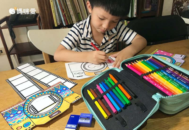 MILAN - 隨行畫筆袋著走(雙層式)_瓢蟲與小松鼠