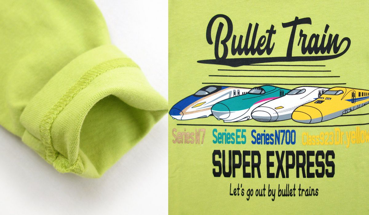 日本服飾代購 - 純棉印花長袖上衣-列車交會-灰