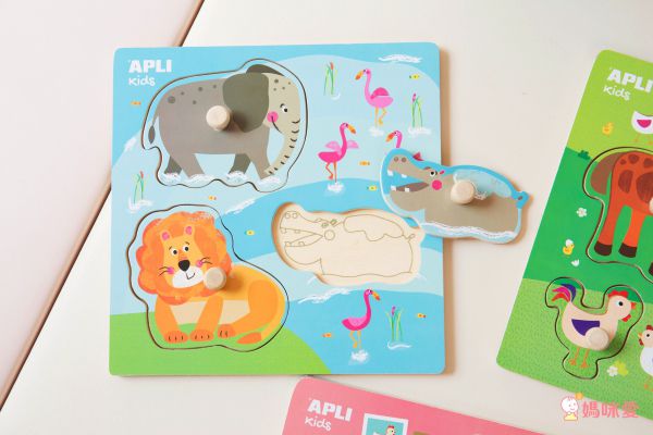 西班牙 APLI - 動物握鈕拼圖-牧場