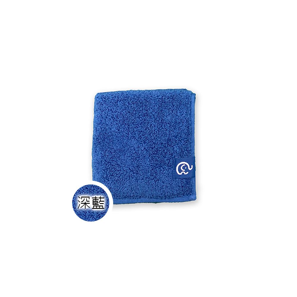 超無撚方巾(多色任選)-深藍色 (25X25cm)