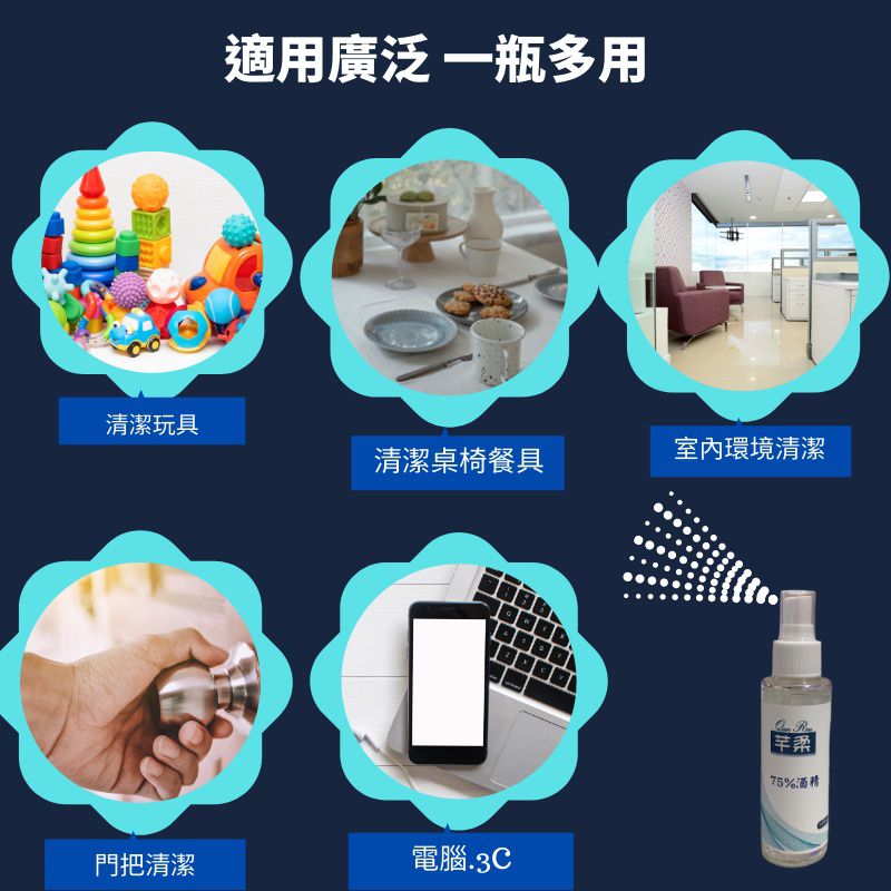 芊柔 - 75%潔用酒精 酒精乾洗手 100ml