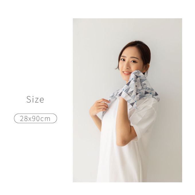 貝柔 Peilou - 貝柔灣的貨冰涼巾-草鴞-花色 (28 x 90 cm)