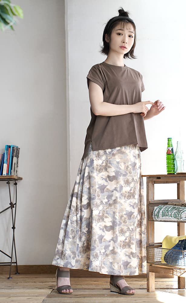 日本 zootie - 抗透汗 純棉圓領短袖上衣-米白 (M-L)