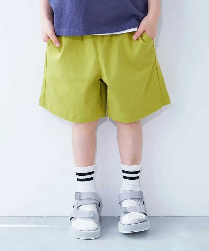 日本 devirock - 超彈力定番色休閒短褲-炭灰