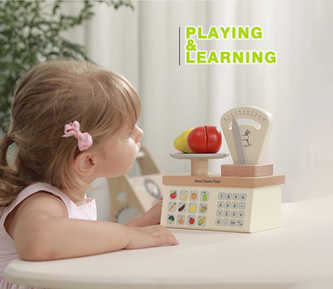 荷蘭 New Classic Toys - 認知學習超市蔬果秤