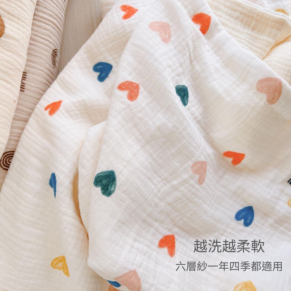 六層紗透氣童毯