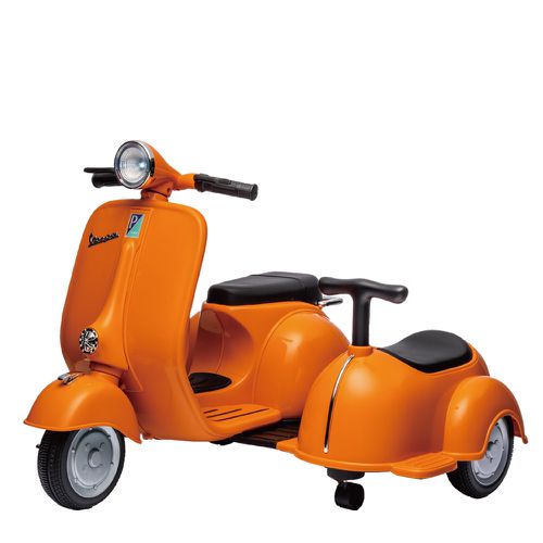 義大利Vespa - 雙人玩具電動車-橙