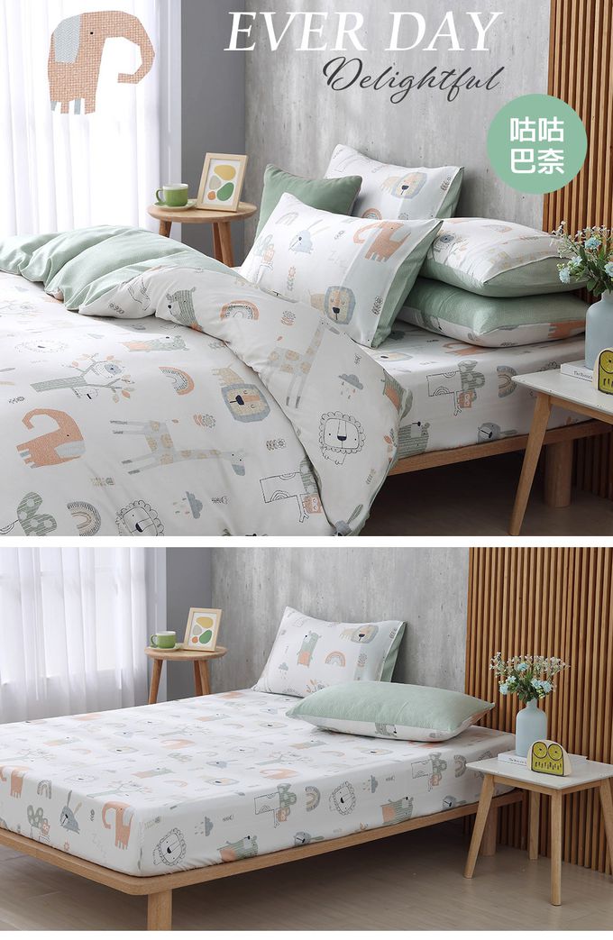 鴻宇 HongYew - 雙人特大床包枕套組 100%天絲萊賽爾-多款任選