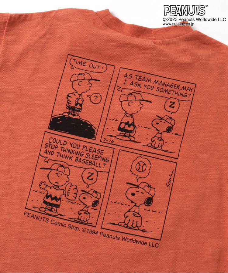 日本 BREEZE - SNOOPY聯名 前後漫畫印花長袖上衣-炭黑